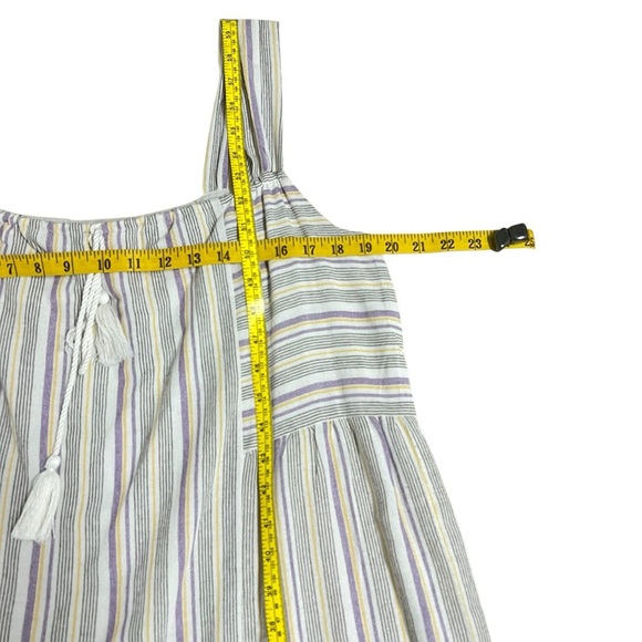 Gilli Striped Sundress Mini w/ Tassel 100% Cotton Size Medium NWT Beach Coastal - Picture 5 of 11